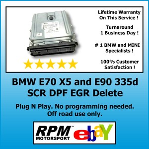 BMW X5-35d 335d Diesel SCR (AdBlue) DPF EGR Delete 2008-2013 / RPM Motorsport | eBay