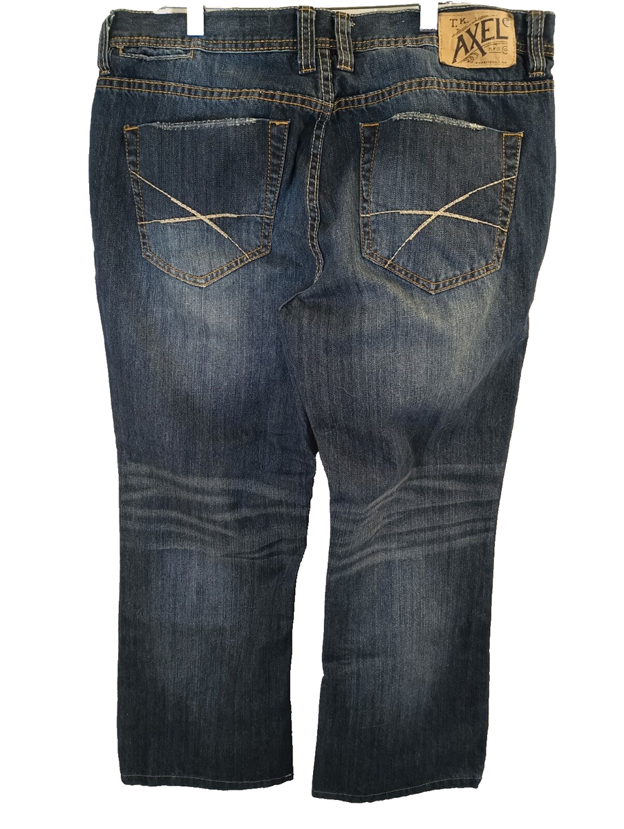 TK Axel Griswold Slim Straight Jeans Men's 37x27 Blue Denim TK Axel Griswold Slim Straight Jeans Men's 37x27 Blue Denim