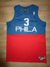 Allen Iverson 1966 Philadelphia 76ers NBA Nike Sewn Jersey Youth Child XL 18-20 