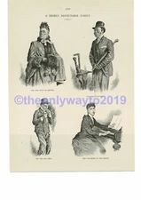 Highly Respectable Family (1), Victorian Humour Book Illustration (Print), c1893