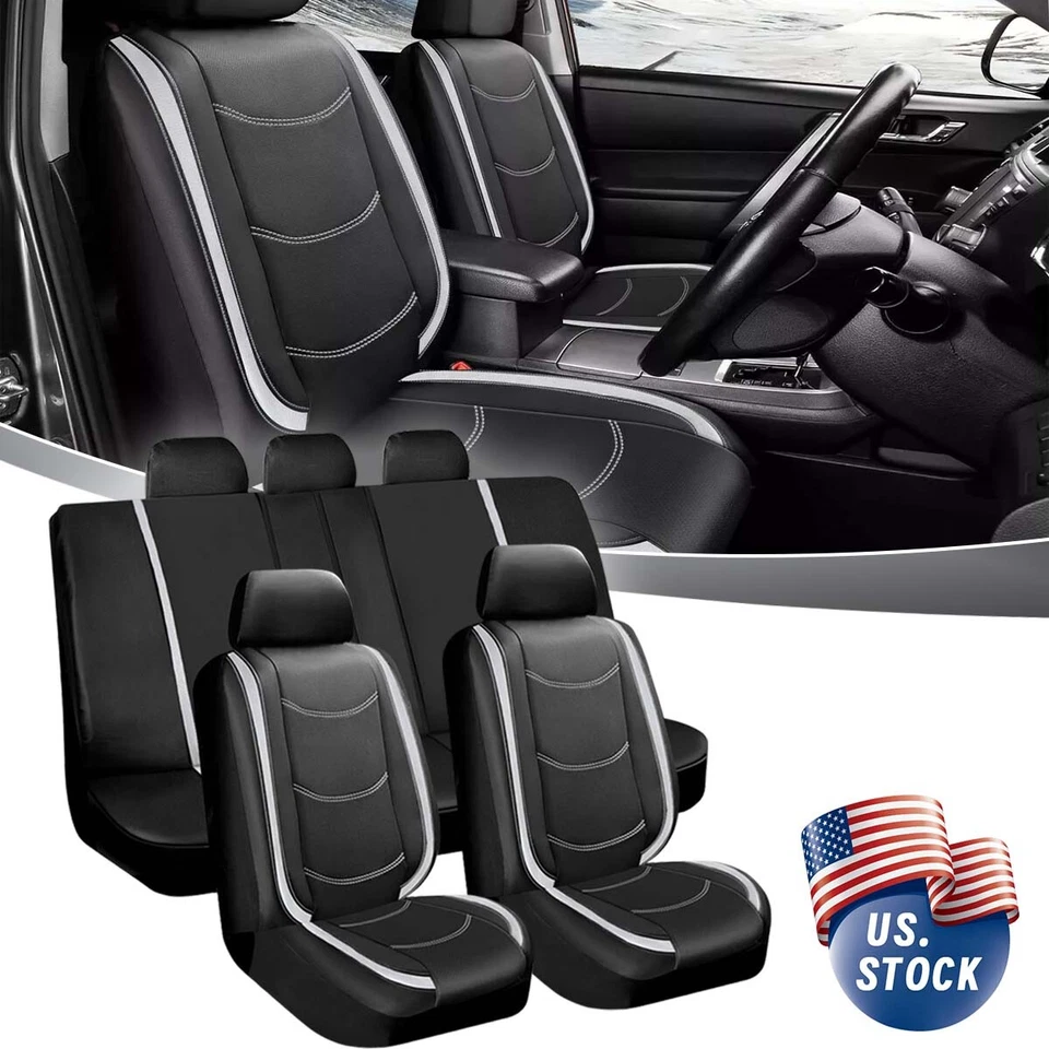 For Mini Cooper Countryman 2011-2025 Car Seat Cover Full Set Leather 5-Seat US Foto 3 de 4