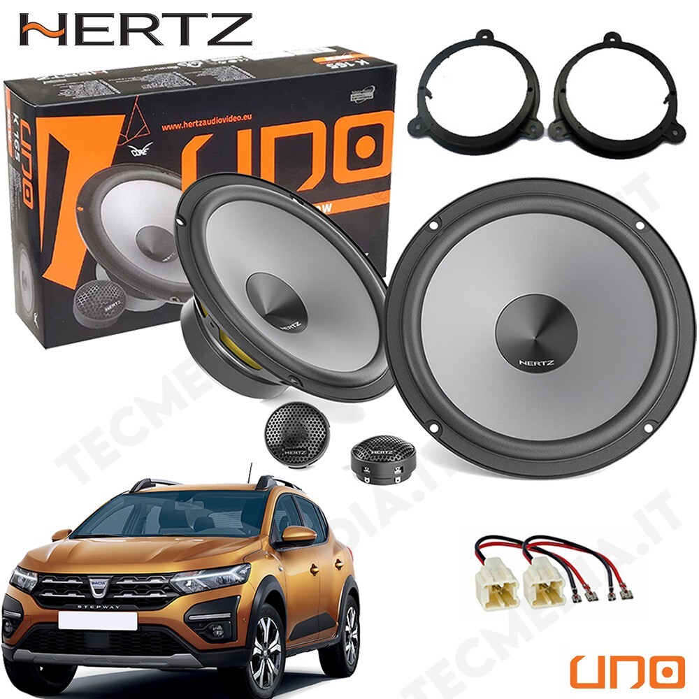 Altoparlanti Hertz K165 Dacia Sandero: Kit Audio 300W Alta Efficienza