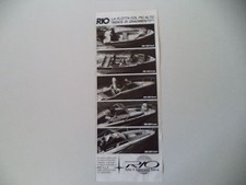 advertising Pubblicità 1984 MOTOSCAFI RIO 400 GOAL/450 CROSS/500 ONDA (SARNICO)