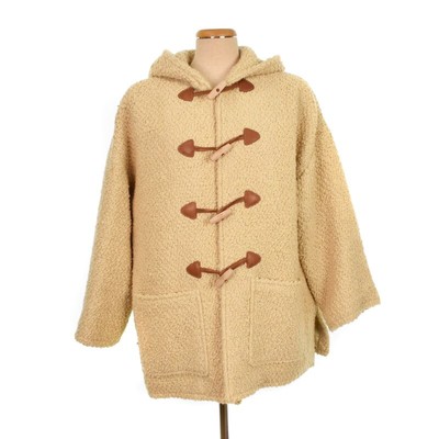 Topshop Cream Duffle Coat With Hood Herlipto Faux Fur Hoodie