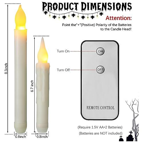 Candele scintillanti dorate senza fiamma, set di 3 candele LED in vetro senza fiamma a batteria con telecomando, luci realistiche | Leroy Merlin