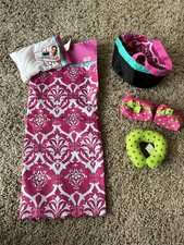 OG Our Generation Battat LOT 6 Piece Camping Travel Accessories Sleeping Bag Y22