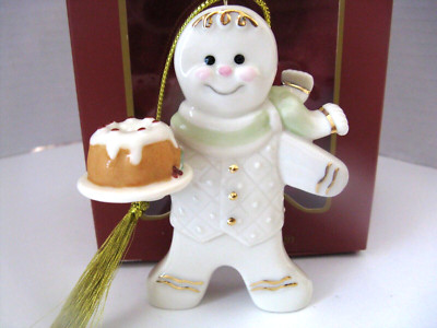 Lenox American by Design Spice Ornament Gingerbread Man NIB