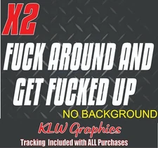 F Around Decal Sticker 4x4 JDM Turbo Diesel Truck 7.3 6.7 6.6 5.3 Crew Cab Funny