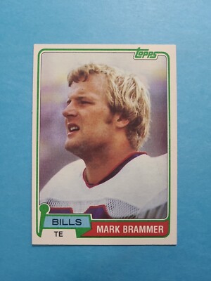 MARK BRAMMER 1981 TOPPS FOOTBALL CARD # 283 G8872