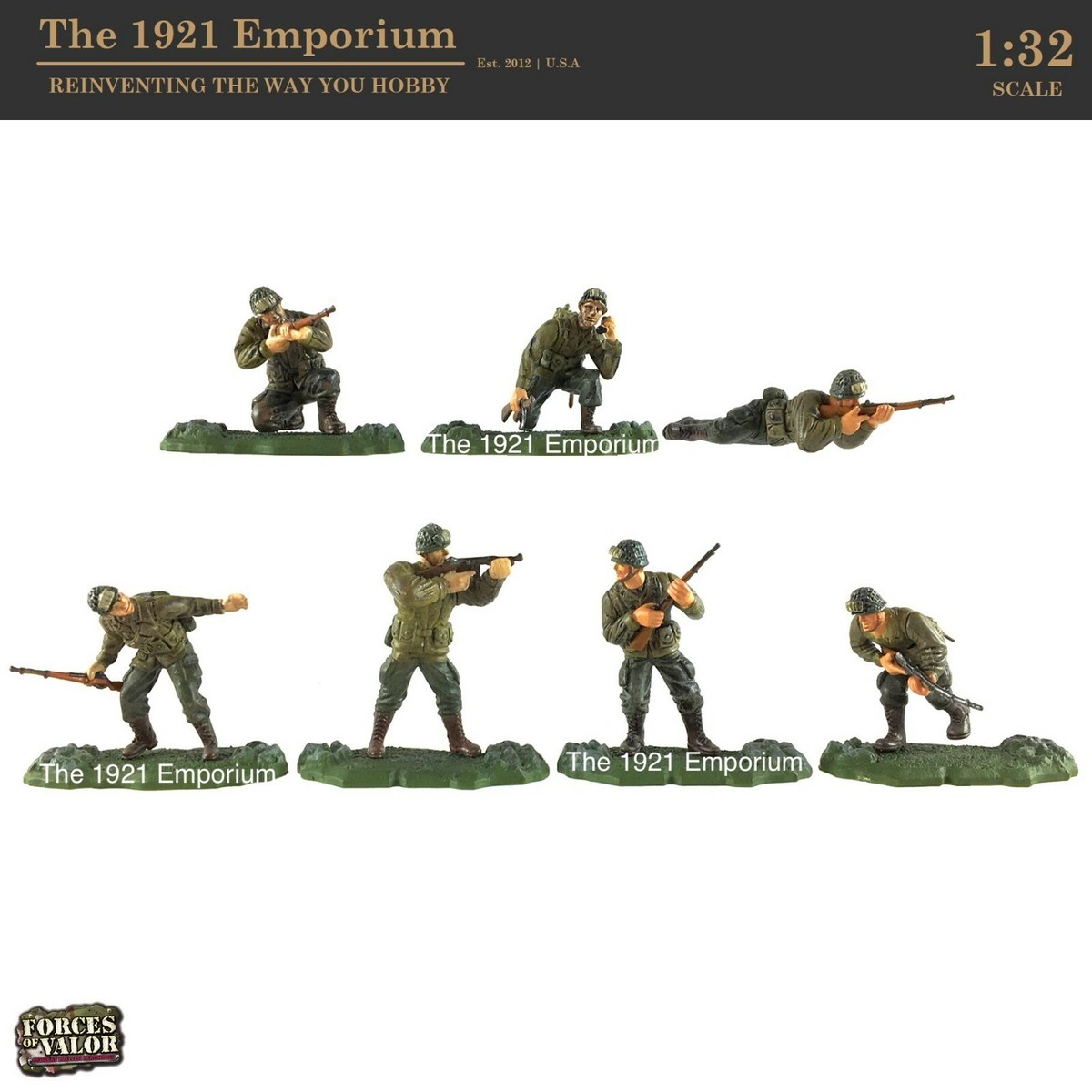 ☆ 1:32 Scale Unimax Toys Forces of Valor WWII US Army
