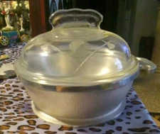 Vintage Guardian Service One-Quart Aluminum "Bone Cooker" Pot With Glass Lid