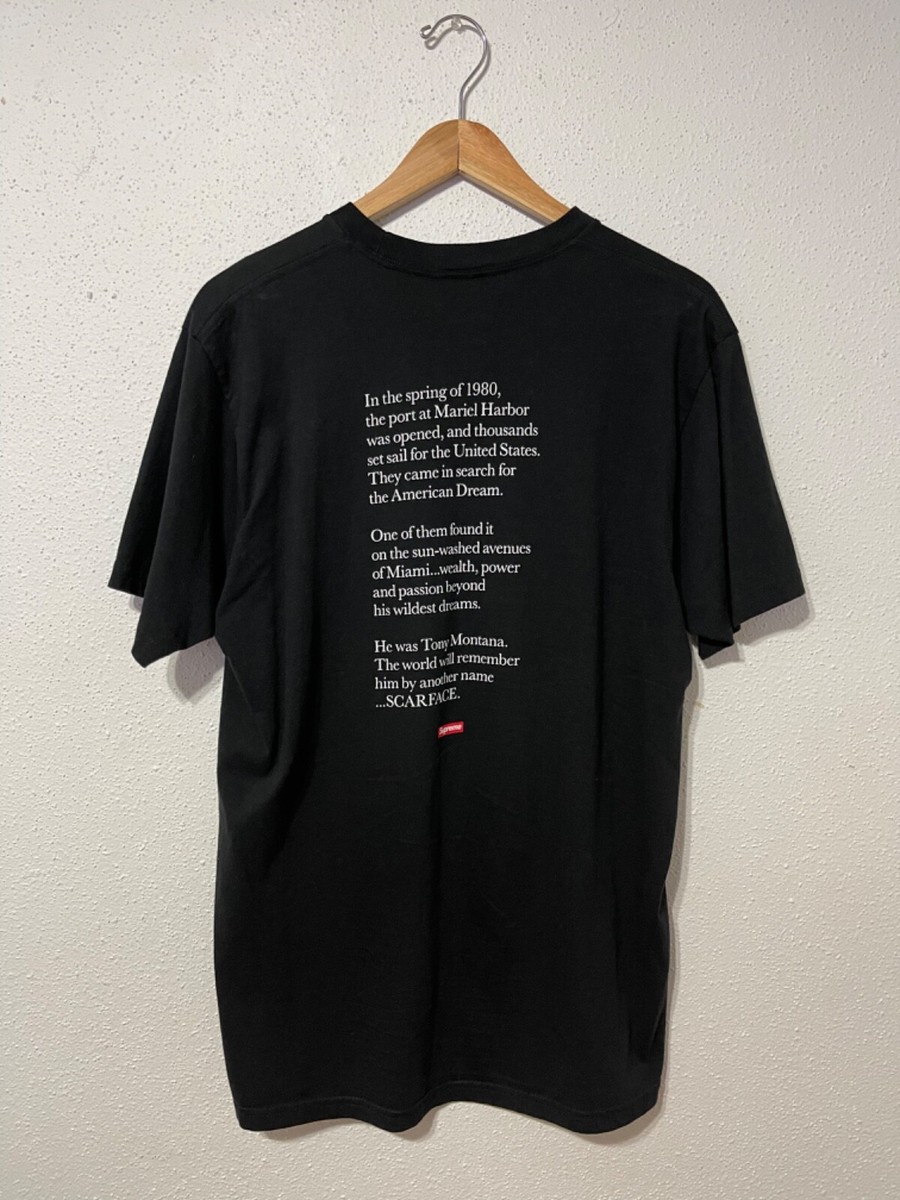 Supreme Scarface Split Tee Black FW17 Size Large | eBay Supreme Scarface Split Tee Black FW17 Size Large | eBay