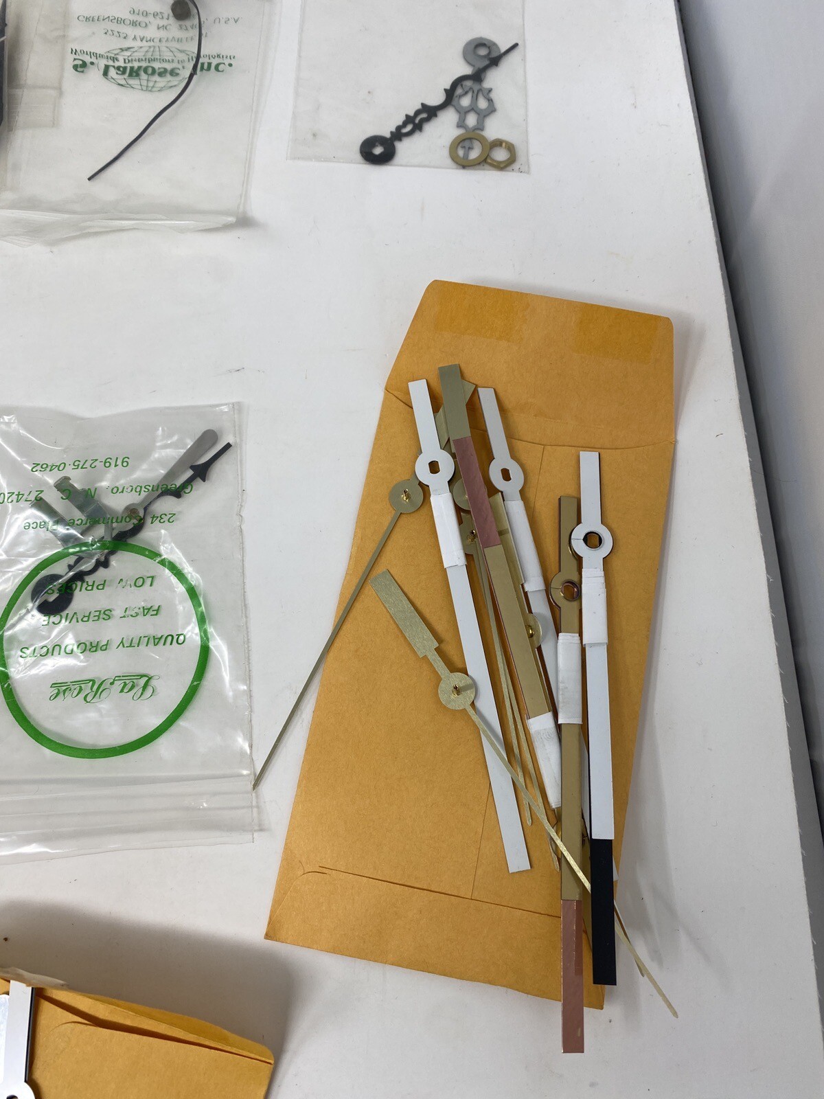 Mixed Lot of Clock Hands & Cuckoo Bellows Steampunk or Crafts & Clock