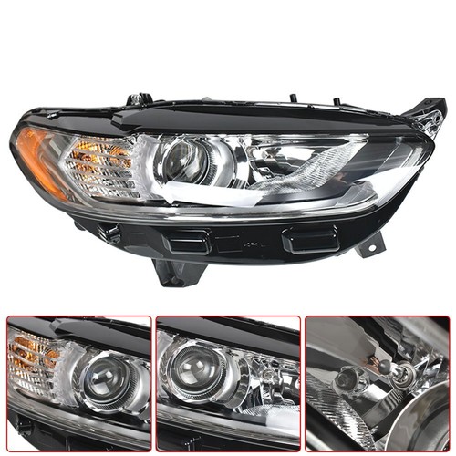 For Ford Fusion 2013-2016 Halogen Headlight HeadLamp Passenger RH Side Chrome - Picture 3 of 7