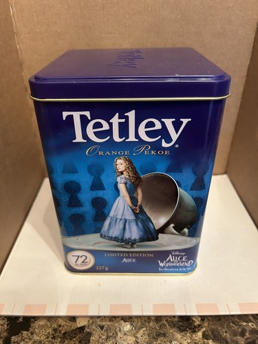Tetley Tea Limited Edition Alice Tin Disney Alice in Wonderland Theatres 2010 - Picture 2 of 10