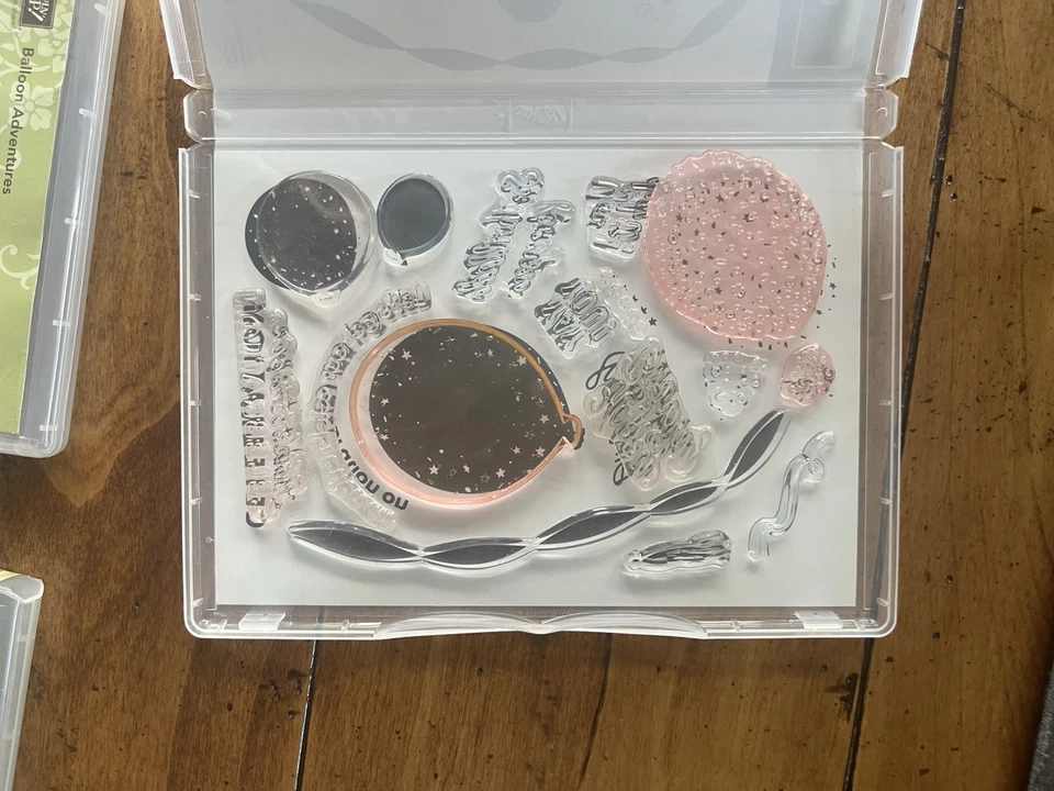 Pacote enorme de balão de coordenação Stampin Up 33 selos, 13 matrizes + 1 soco grande! - Imagem 3 de 4