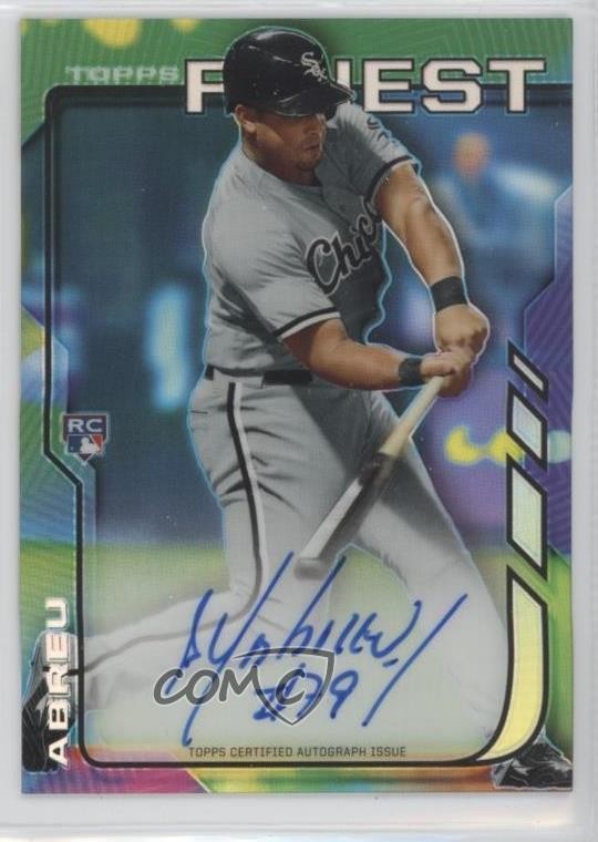 2014 Topps Finest Rookie Refractor Jose Abreu #RA-JA Auto RC e6p