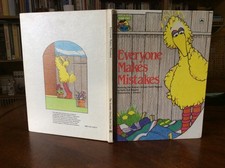 Vintage 1983 Everyone Makes Mistakes Sesame Street Illustrated Hardcover - VG