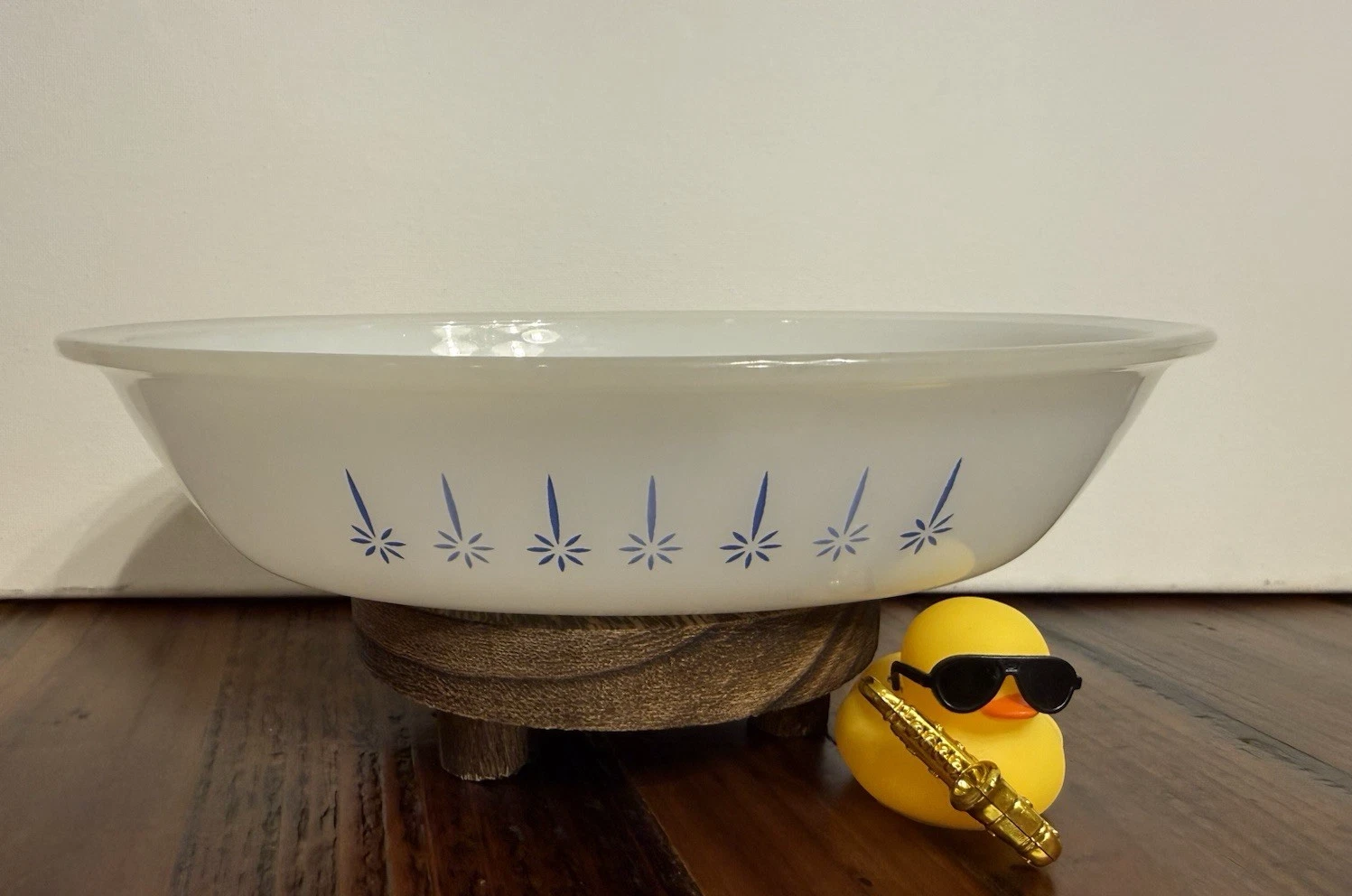 Agee Pyrex *Made in New Zealand* #PO-112 Candle Glow Oval Pie Dish NICE!