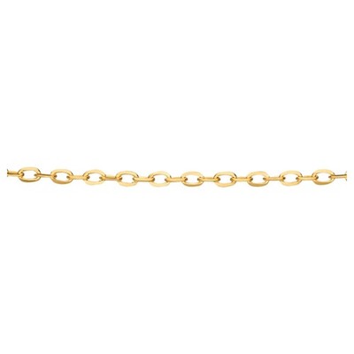 Elements Gold GN277 0,8mm Cut Trace Halskette In 9ct Gold