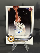 2025-26 Bowman Basketball Taelon Peter RC AUTO RVA-TE Indiana Pacers 👀🏀🔥