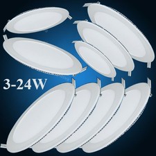 1-40 PCS 9W 12W 15W 18W 24W LED Recessed Ceiling Panel Down Lights Lamp Fixture