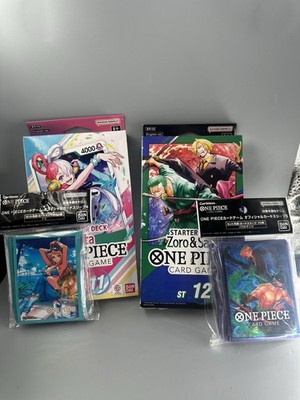 One Piece Starter Deck 11 And 12 Plus Official Nami And Sanji Sleeves
