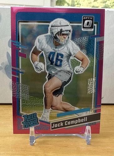 💥 2023 Donruss Optic Preview Pink Rated Rookie Jack Campbell #330 | Lions RC