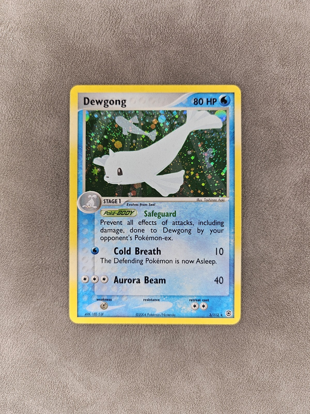Pokémon TCG Dewgong 3/112 Holo Rare EX FireRed & LeafGreen - LP