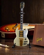 Axe Heaven Gibson SG Custom 1964 White 1:4 Scale Mini Electric Guitar Replica GG