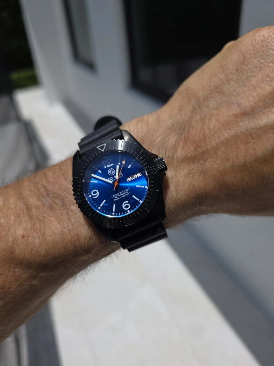 Deep Blue Mechanical (Automatic) Silicone Wristwatches for sale | eBay