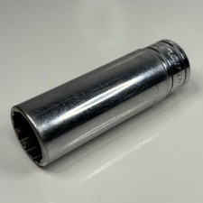 Snap On Tool SF181 3/8 Dr 12Pt SAE 9/16 Flank Dr Deep Chrome Socket USA 1997