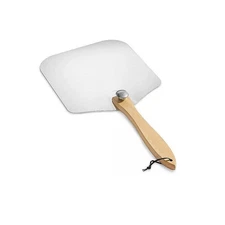NNEDSZ Pizza Peel Paddle w/ Foldable Handle for Baking Oven & Grill Aluminium