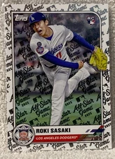 2025 Topps All Star Game Roki Sasaki #70 Rookie Card - Los Angeles Dodgers P
