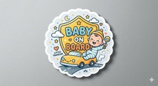 Baby On Board Sticker Decal Phone Laptop