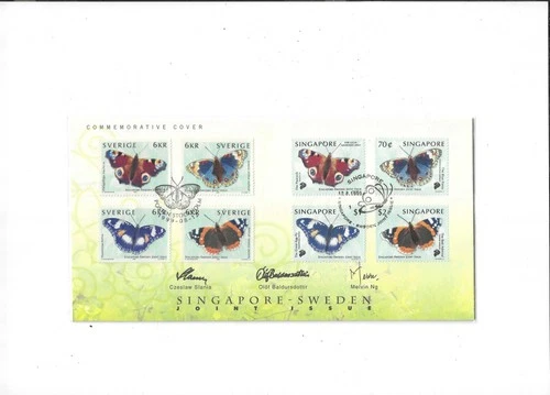 Singapore/Sweden Year 1999 Commerative Stamps Joint Issue FDC