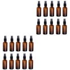 2 Pieces Reisebehälter Reisekosmetikflasche Braunglasflasche Sprühflasche