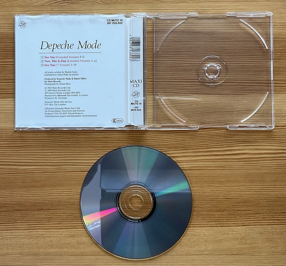DEPECHE MODE See You Extended Version 1988 German Import Maxi CD Single Mute - Image 2 of 4