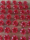 Vintage Red Christmas Mid Century Modern Starburst Light Covers Lot Of 42 — photo 2