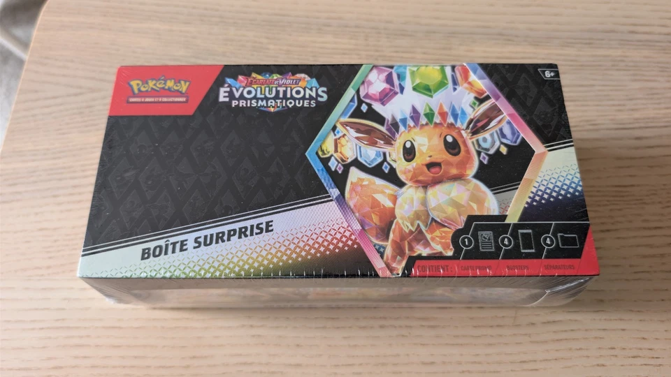 Pokémon JCC Écarlate et Violet Évolutions Prismatiques Kit Évoli FR - Photo 1/4