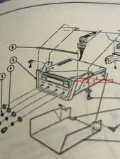 1967 PontiacT6/T8 Lemans GTO Dash to 8-Track Bezel Rubber Filler 9788206