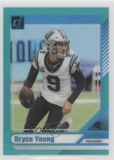 2024 Panini Clearly Donruss Teal Bryce Young #9 w1s