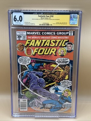 Fantastic Four 182 1977 CGC 6.0 JSA TRIPLE SIGNED GOODWIN JOE SINNOTT LEN WEIN
