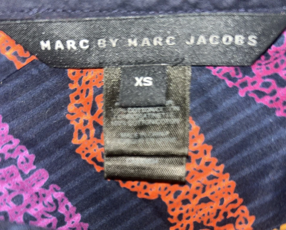 MARC BY MARC JACOBS Top Blouse Sleeveless Colorful Bows Cotton Size XS - Image 4 of 4