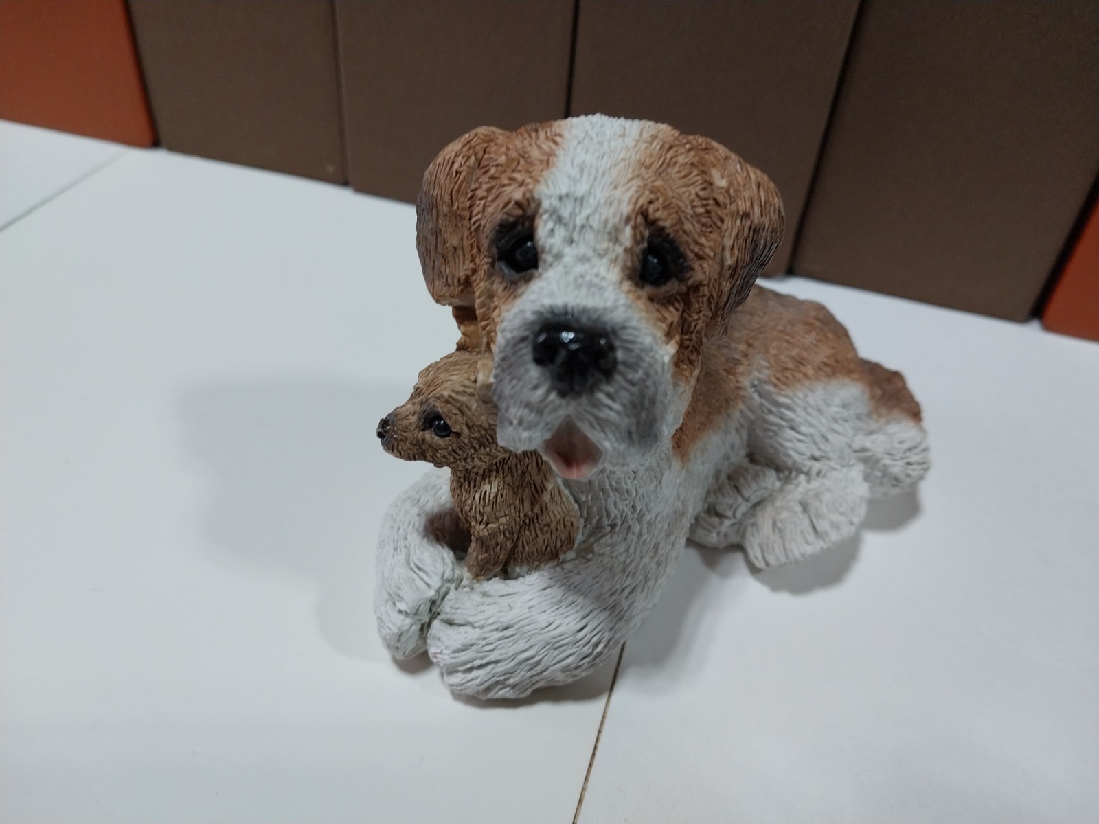 Stone Critters Big Dog Little Dog Figurine