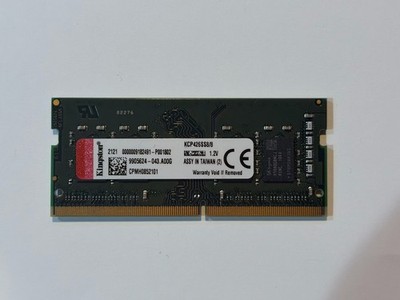 Kingston 8GB DDR4 2666MHz PC4-21300 SO-DIMM Laptop RAM KCP426SS8/8 