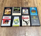 Atari Games Lot Of 8 Cartridges Untested
