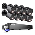 ANNKE 1080P CCTV Security Camera System 5MP Lite 8CH DVR Outdoor AI Color Night