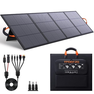 220W Portable Solar Panel 20V 25% High Efficiency N-Type Solar Cell, with 4 A...