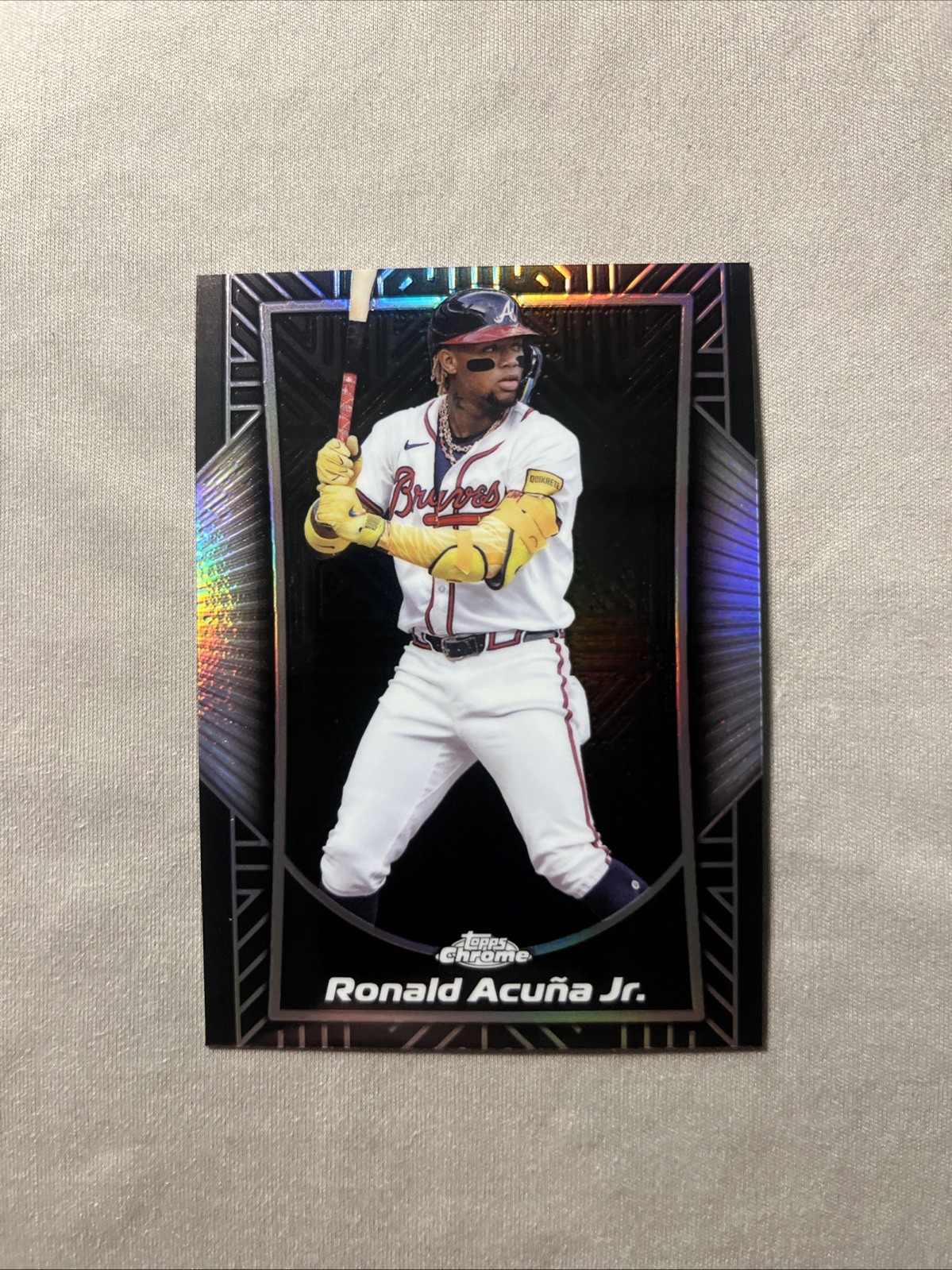 2025 Topps Chrome Shadow Etch #SE-3 (SSP) Ronald Acuna Jr Braves CASE HIT